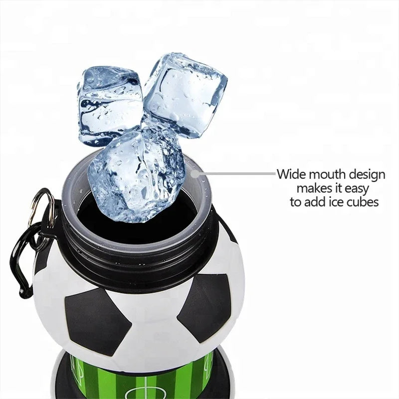 Fold Water Bottle Cups Mug Outdoor Sports Basketball Football Baseball Tennis Golf School Leakproof Portable Kids Water Bottle