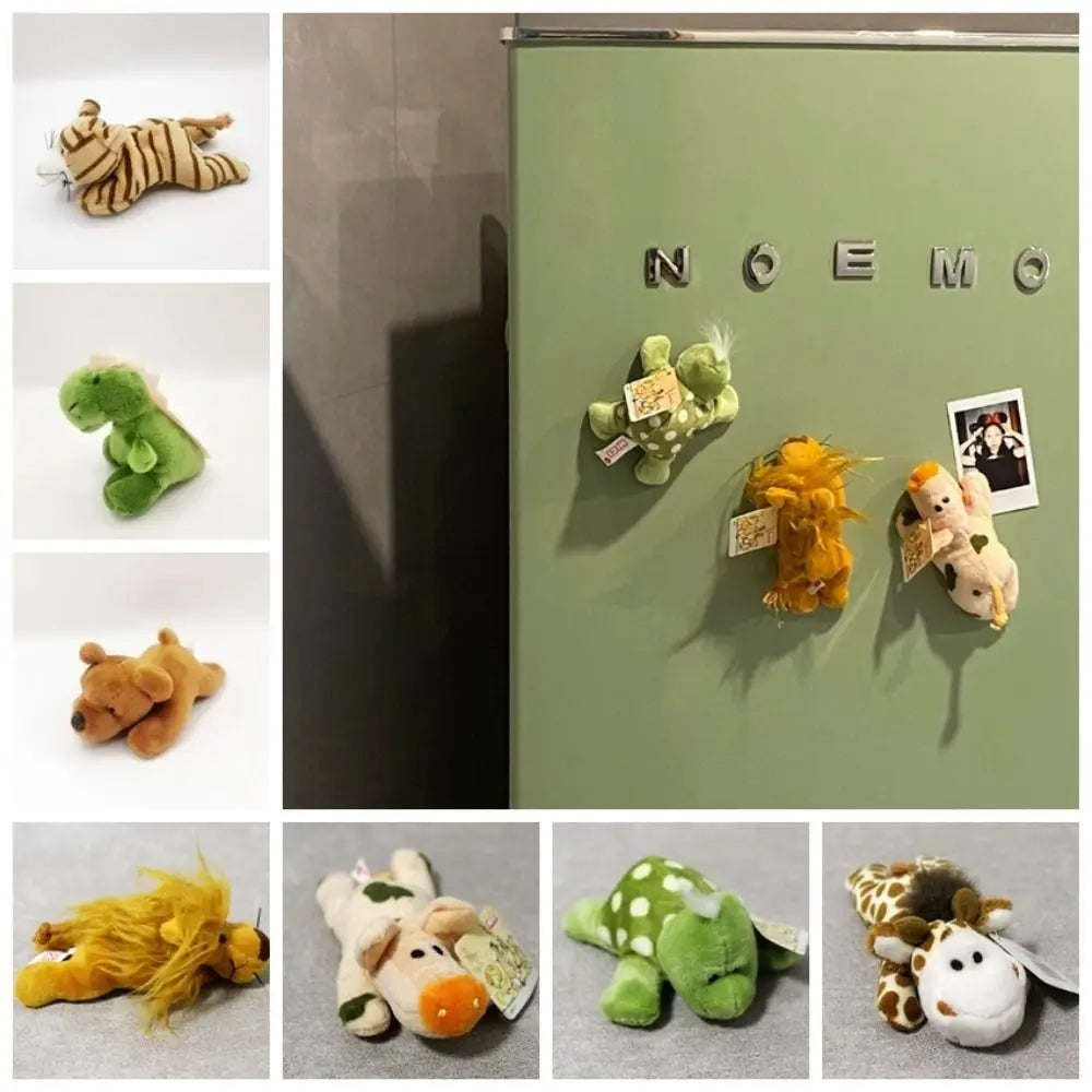 1Pc Creative Cartoon Panda Lion Refrigerator Sticker Simulation Animal Fridge Magnet Restaurant Party Kitchen Accessories