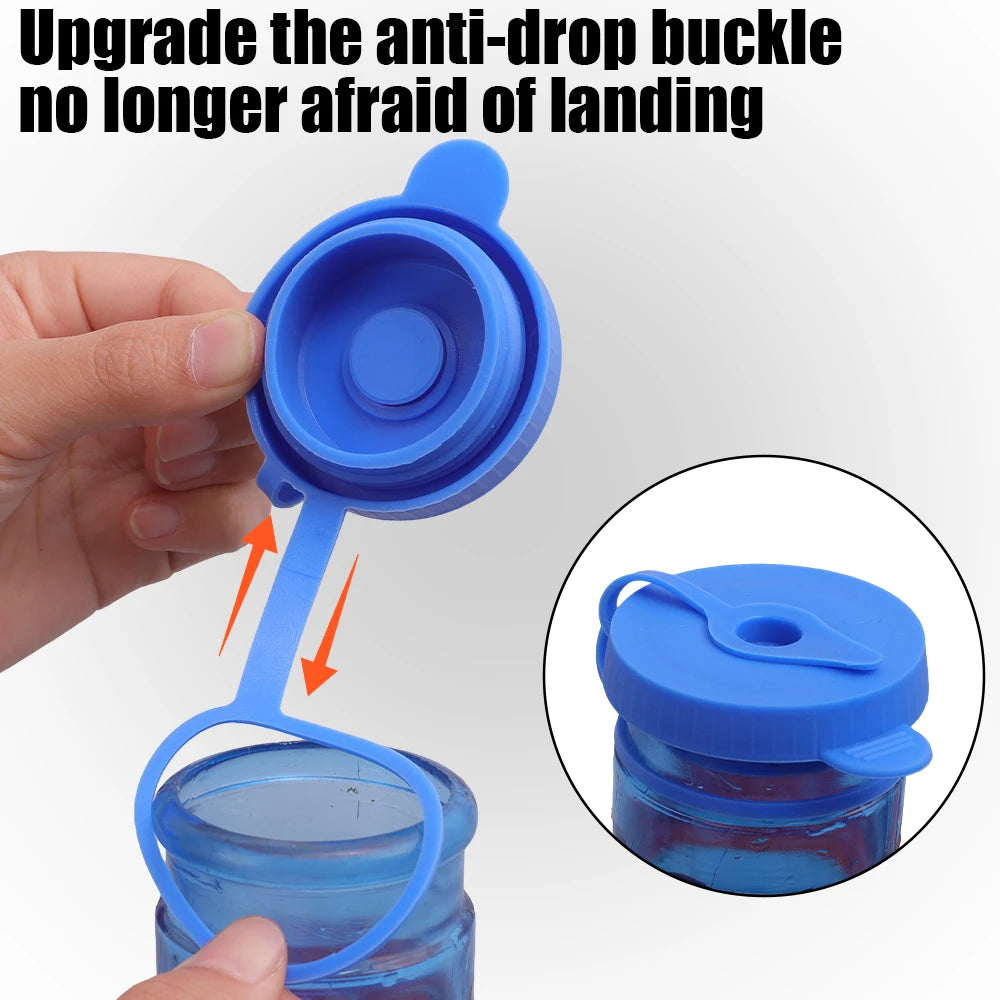 1/5pcs Silicone Water Jug Lids Leak Proof Sealing Covers Replacement Cover Drinking Water Bucket Cap Barreled Water Bottle Lids