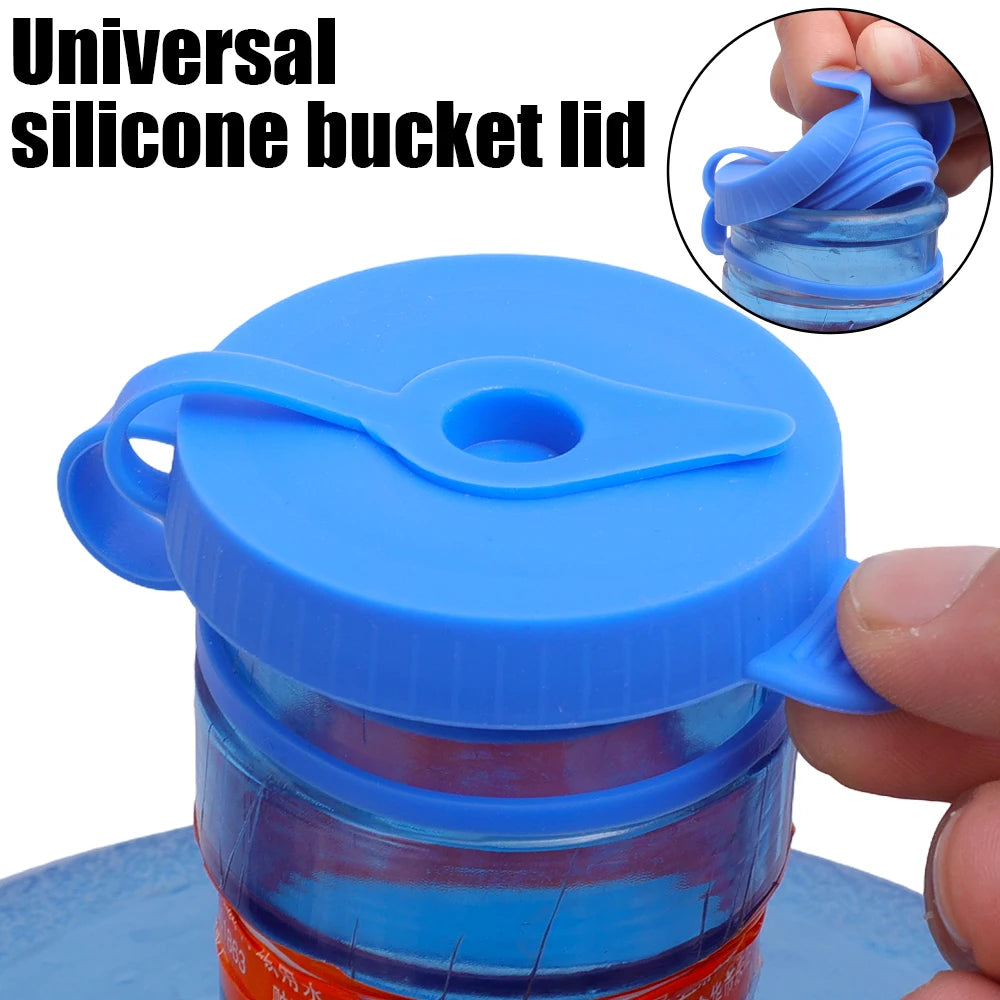 1/5pcs Silicone Water Jug Lids Leak Proof Sealing Covers Replacement Cover Drinking Water Bucket Cap Barreled Water Bottle Lids