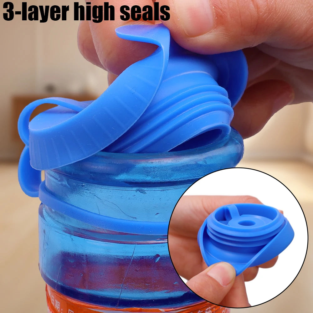 1/5pcs Silicone Water Jug Lids Leak Proof Sealing Covers Replacement Cover Drinking Water Bucket Cap Barreled Water Bottle Lids