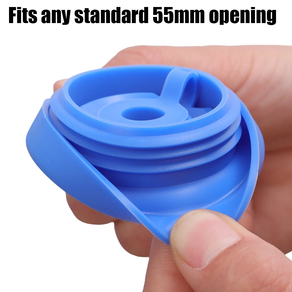 1/5pcs Silicone Water Jug Lids Leak Proof Sealing Covers Replacement Cover Drinking Water Bucket Cap Barreled Water Bottle Lids