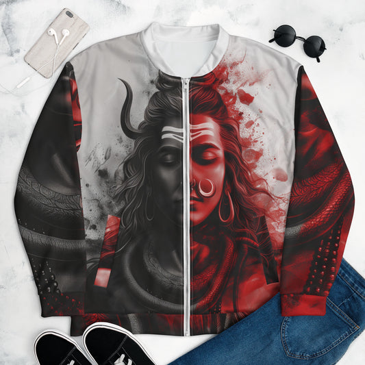 Lord Shiva Unisex Bomber Jacket - Radha Govinda